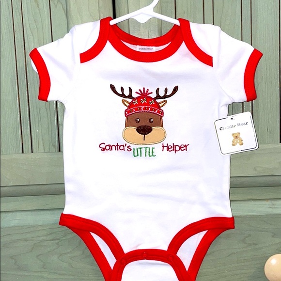 Other - Cuddle Bear Santa’s Helper 9 Month Onesie 🦌